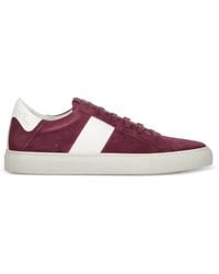 Paul & Shark - Stripe Leather Sneakers - Lyst