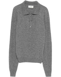 A.M.G - Wool Polo Top - Lyst