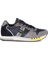 Blauer - Queens 01 Suede-Panelled Sneakers - Lyst