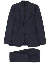 Lardini - Flower-Pin Single-Breasted Suit - Lyst