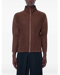 Homme Plissé Issey Miyake - Color Pleats High-Neck Jacket - Lyst