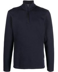 Orlebar Brown - Zip-Front Funnel Neck Sweater - Lyst