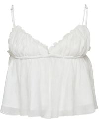 GLOWNY - Crinkle-Effect Top - Lyst