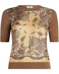 Etro - Top con stampa paisley - Lyst