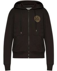 Versace Jeans Couture - Logo-Embroidered Hoodie - Lyst