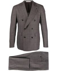 Tagliatore - Check-pattern Double-breasted Suit - Lyst