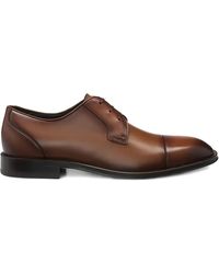 BOSS - Cap-Toe Derby Shoes - Lyst
