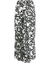 Stella McCartney - Floral-print Asymmetric Midi Skirt - Lyst