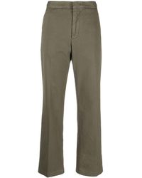 Aspesi - High-waisted Cropped Trousers - Lyst