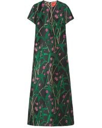 La DoubleJ - Midikleid Mit Blumenmuster - Lyst