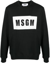 MSGM - Logo-Print Sweatshirt - Lyst