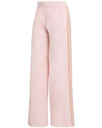 adidas - Summer Glow Side-Stripe Wide-Leg Trousers - Lyst