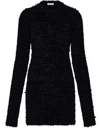 Ferragamo - Astrakhan-Effect Short Dress - Lyst