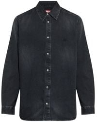 DIESEL - D-Simply Denim Overhemd Met Borduurwerk - Lyst