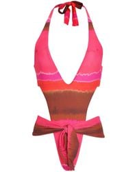 Amir Slama - X Jade Picon Tie-Dye Swimsuit - Lyst