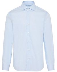 Barba Napoli - Micro-Stripe Shirt - Lyst