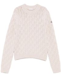 Moncler - Wollen Trui Met Textuur - Lyst