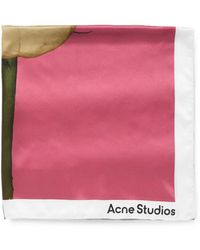 Acne Studios - Square Silk Scarf - Lyst