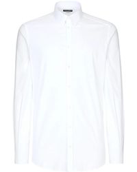 Dolce & Gabbana - Long-Sleeve Poplin Shirt - Lyst
