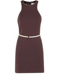 Elisabetta Franchi - Vestido corto con cinturón - Lyst