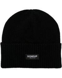 Dondup - Logo-appliqué Knitted Beanie - Lyst
