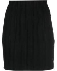 Calvin Klein - Logo-patch Cotton Skirt - Lyst