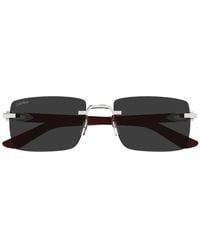 Cartier - Square-Framel Sunglasses - Lyst