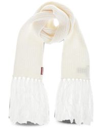 DSquared² - Fringed-Hem Chunky-Knit Scarf - Lyst