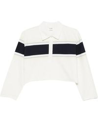 RE/DONE - Stripe-Detail Polo Top - Lyst