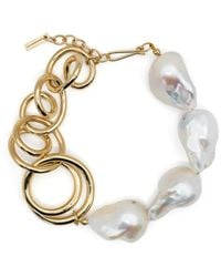 Completedworks - Pulsera bañada en oro vermeil con perla - Lyst