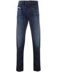 DIESEL - D-Strukt Mid-Rise Straight-Leg Jeans - Lyst