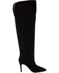 Via Roma 15 - 80Mm Pointed-Toe Knee-High Suede Boots - Lyst