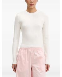 ViCOLO - Tie-Back Ribbed Long-Sleeve Top - Lyst