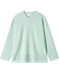Enfold - V-Neck Drop-Shoulder Sweater - Lyst