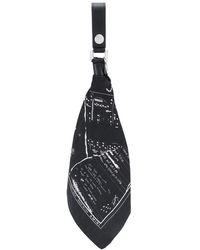 Amiri Music Note Keyring - Zwart