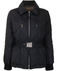 Louis Vuitton Pre-owned Steppjacke mit Gürtel - Schwarz