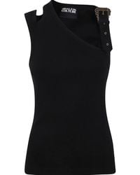 Versace Jeans Couture - Baroque Buckle Tank Top - Lyst