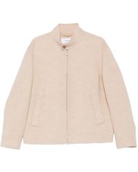 Lardini - High-Neck Zip-Up Jacket - Lyst