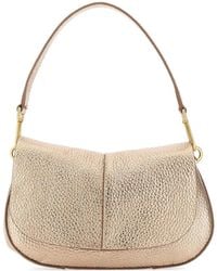Gianni Chiarini - Helena Ronde Leren Schoudertas Met Omslag - Lyst