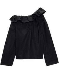 MSGM - Blouse Met Ruches - Lyst