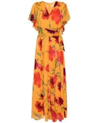 Diane von Furstenberg - Bleuet Floral-print Chiffon Maxi Dress - Lyst