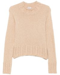 Moncler - Logo-Patch Cable-Knit Sweater - Lyst