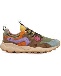 Flower Mountain - Panelled Perforated Sneakers - Lyst