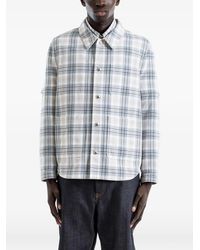 Thom Browne - Windowpane-Plaid Shirt Jacket - Lyst
