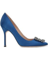 Manolo Blahnik - Hangisi 105Mm Appliqué Pumps - Lyst