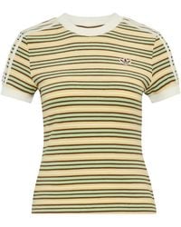 adidas - Summer Glow Slim Striped T-Shirt - Lyst