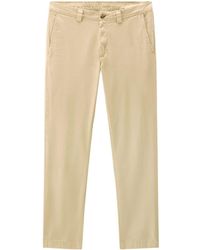 Woolrich - Logo-embroidered Chinos - Lyst