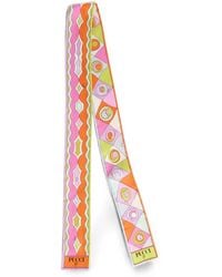PUCCI - Occhi Mixed-Print Silk Twill Scarf - Lyst
