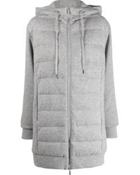 Eleventy - Bimateric Feather-Down Cashmere Padded Coat - Lyst