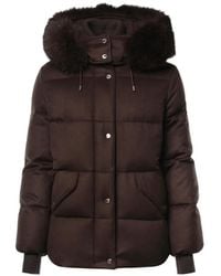 Moorer - Faux-Fur-Trimmed Hooded Puffer Jacket - Lyst